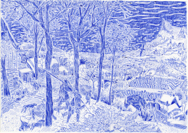 Chasseurs dans la neige (d'après Bruegel)